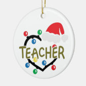 TACHER/MERRY CHRISTMAS AAN DE ANDERE ZIJDE KERAMISCH ORNAMENT (Links)