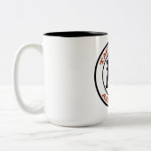 Tachikawa Air Base Japan Tweekleurige Koffiemok (Links)