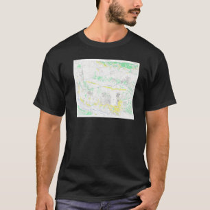 Tachikawa Japan kaart 1945 T-shirt