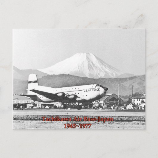 tachikawa luchtmachtbasis japan 1945-1977 briefkaa briefkaart (Voorkant)