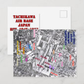 tachikawa luchtmachtbasis japan 1945-1977 briefkaart (Voorkant / Achterkant)