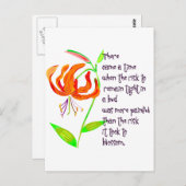 Tacht in een Bud Briefkaart (Voorkant / Achterkant)