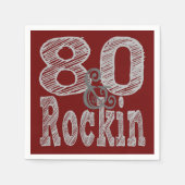 Tachtig en Rockin Servetten (Voorkant)