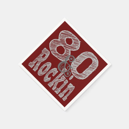 Tachtig en Rockin Servetten (Hoek)