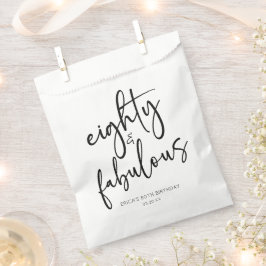 Tachtig & Fabulous Minimaal 80ste Verjaardagsfeest Bedankzakje