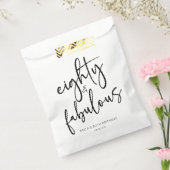 Tachtig & Fabulous Minimaal 80ste Verjaardagsfeest Bedankzakje (Gezegeld)