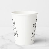 Tachtig & Fabulous Minimaal 80ste Verjaardagsfeest Papieren Bekers (Rechts)