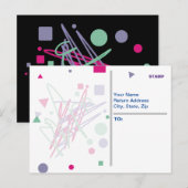 tachtig  kleuren als medaille briefkaart (Voorkant / Achterkant)