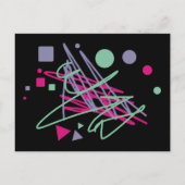 tachtig  kleuren als medaille briefkaart (Achterkant)