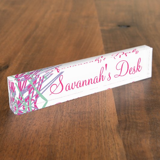 tachtig  kleuren als medaille naambordje (Zijkant)