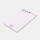 tachtig kleuren als medaille post-it® notes (Schuin)