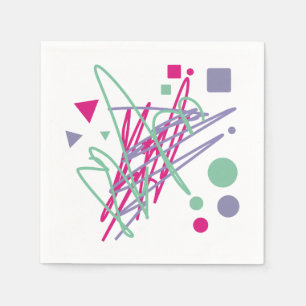 tachtig  kleuren als medaille servetten