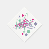 tachtig  kleuren als medaille servetten (Hoek)