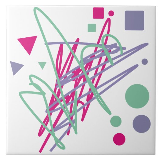 tachtig  kleuren als medaille tegeltje (Voorkant)