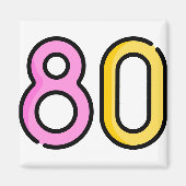 tachtig magneet (Voorkant)