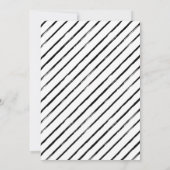 tachtig | Moderne Zwarte Borstel 80e verjaardag Kaart (Achterkant)