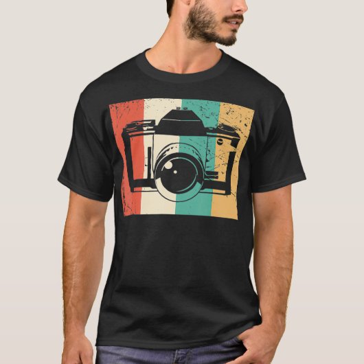 Tachtiger Fotografie Retro Camera T-shirt (Voorkant)