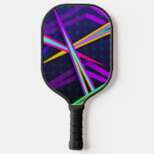 Tachtiger Leuk Donker Vaporwave Stijl Ontwerp Pickleball Paddle (Achterkant)