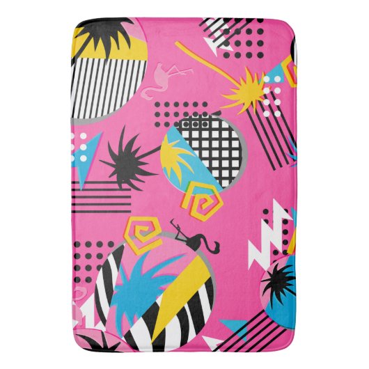 Tachtiger Miami patroon Badmat (Voorkant Verticaal)