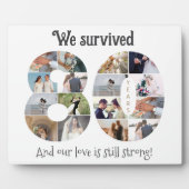 Tachtigjarig huwelijksfeest foto fotoplaat (Voorkant)