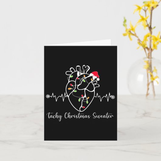 Tachy Kerst Trui Anatomie Hart Hartverpleegkundige Kaart (Gele Bloem)