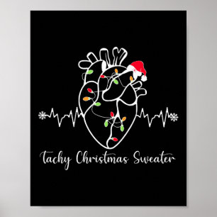 Tachy Kerst Trui Anatomie Hart Hartverpleegkundige Poster