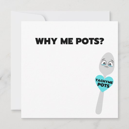 Tachy Me Bold Print Flat Vakantie Kaart (Voorkant)