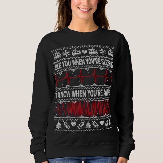 Tachy Nurse en Doctor Ugly KerstSweater Medi Trui (Voorkant)