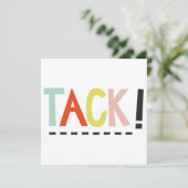 TACK! Kaart kleuren (Staand voorkant)