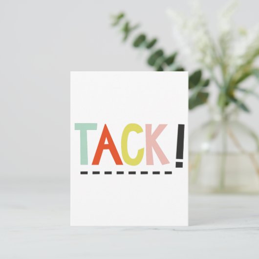 TACK! Kleuren Verticale Kaart (Staand voorkant)