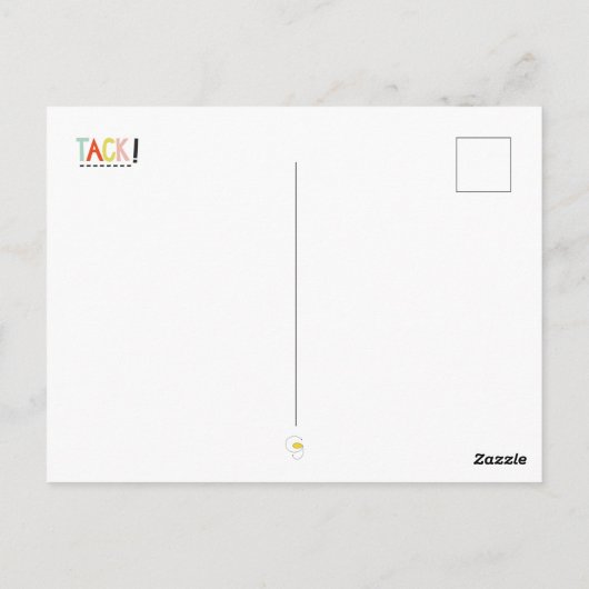 TACK! Kleuren Verticale Kaart (Achterkant)