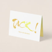 Tack swedish is bedankt voor goud folie kaarten (Voorkant)