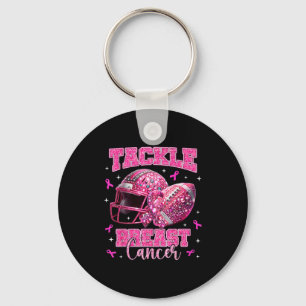 Tackel Borstkanker Bewustzijn American Football N Sleutelhanger