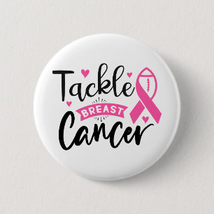 Tackel Borstkanker Bewustzijn Ronde Button 5,7 Cm