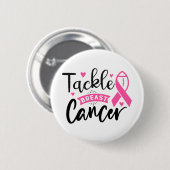 Tackel Borstkanker Bewustzijn Ronde Button 5,7 Cm (Voorkant /achterkant)