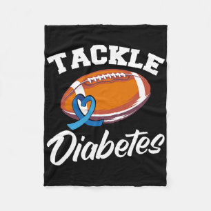 Tackel Diabetes T1d Warrior Diabetes Bewustzijn Fleece Deken