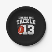 Tackle 13th Birthday 13 Years Couples Jubileum Papieren Bordje (Voorkant)