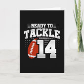 Tackle 14e Verjaardag 14 Jaar Koppel Jubileum Kaart (Voorkant)