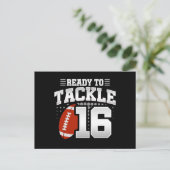 Tackle 16th Birthday 16 Years Couples Jubileum Briefkaart (Staand voorkant)