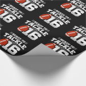 Tackle 16th Birthday 16 Years Couples Jubileum Cadeaupapier (Hoek)