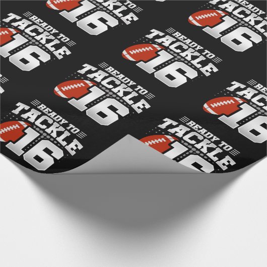 Tackle 16th Birthday 16 Years Couples Jubileum Cadeaupapier (Hoek)