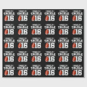 Tackle 16th Birthday 16 Years Couples Jubileum Cadeaupapier (Vlak)