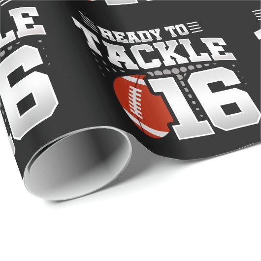 Tackle 16th Birthday 16 Years Couples Jubileum Cadeaupapier (Rol Hoek)