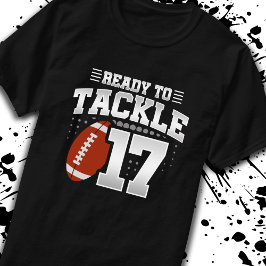 Tackle 17th Birthday 17 Years Couples Jubileum T-shirt