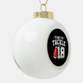 Tackle 18th Birthday 18 Years Couples Jubileum Keramische Bal Ornament (Links)