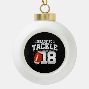 Tackle 18th Birthday 18 Years Couples Jubileum Keramische Bal Ornament