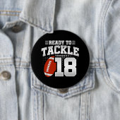 Tackle 18th Birthday 18 Years Couples Jubileum Ronde Button 4,0 Cm (In situ)