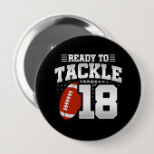 Tackle 18th Birthday 18 Years Couples Jubileum Ronde Button 4,0 Cm (Voorkant /achterkant)