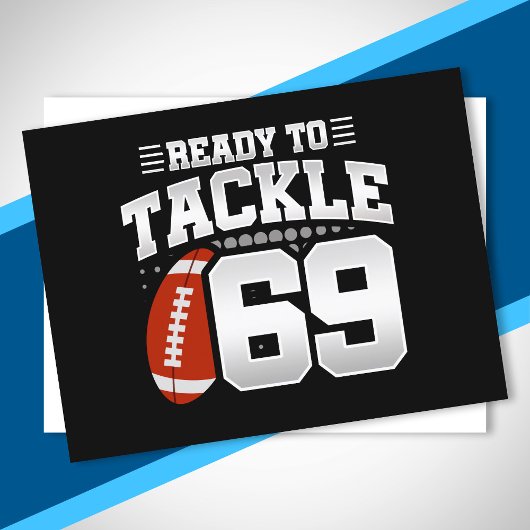 Tackle 69th Birthday 69 Years Couples Jubileum Briefkaart