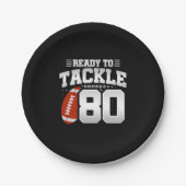 Tackle 80th Birthday 80 Years Couples Jubileum Papieren Bordje (Voorkant)